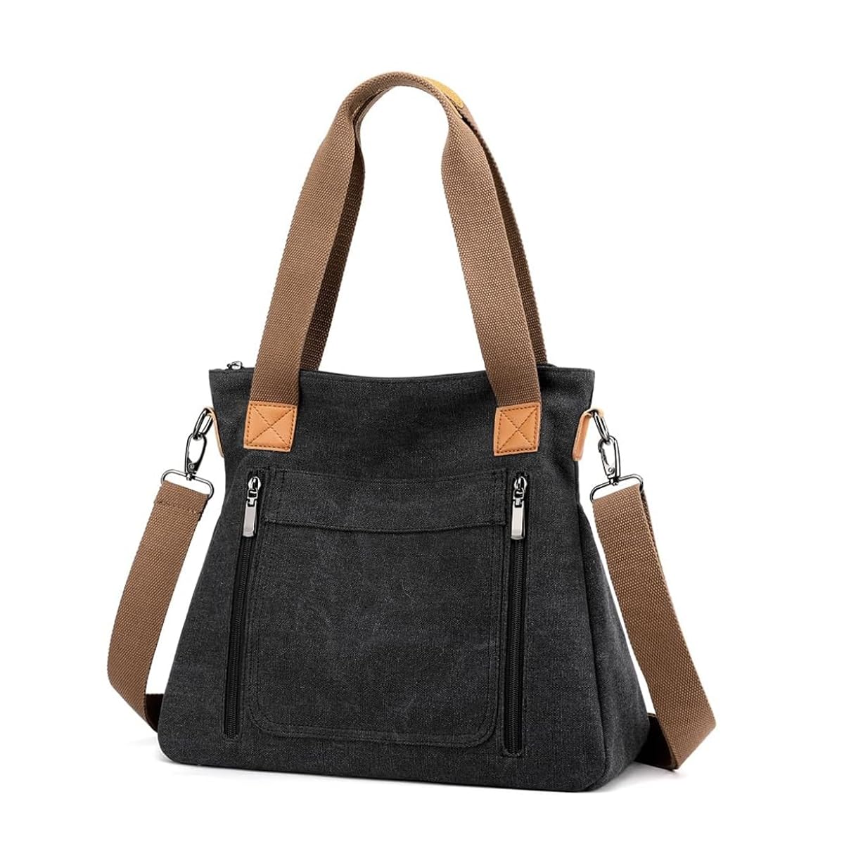 PALAY Handbag for Women, Girls Stylish Detachable Shoulder Strap Canvas Shoulder Bag for Women & Girls - Black PALAY Handbag for Women, Girls Stylish Detachable Shoulder Strap Canvas Shoulder Bag for Women & Girls - Black